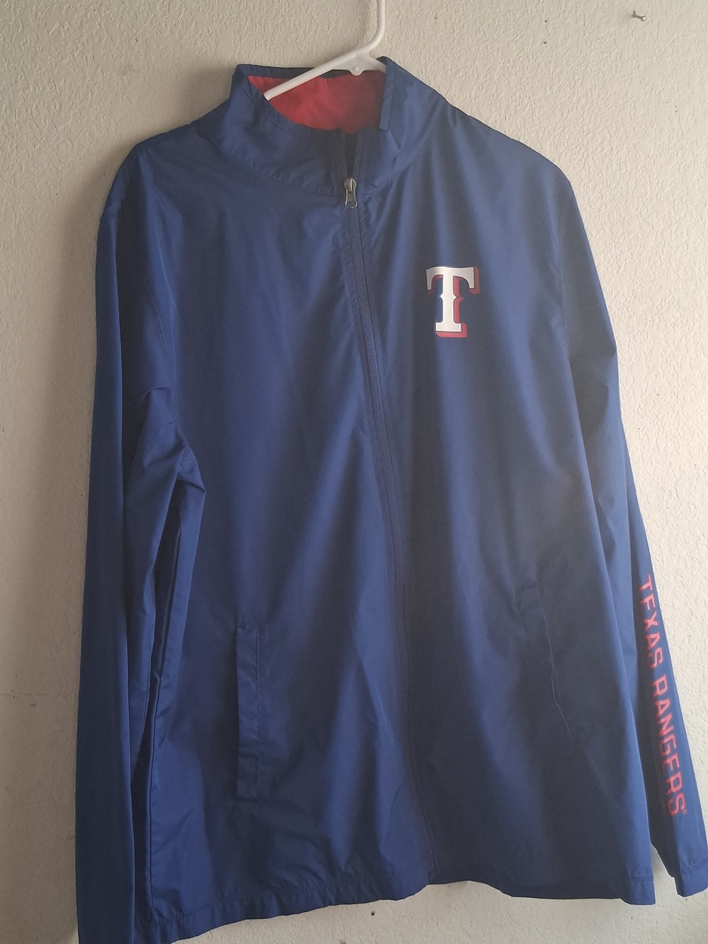 Men's Blue Texas Rangers Windbreaker Jacket